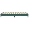 vidaXL Cadre de lit sans matelas vert foncé 160x210 cm velours