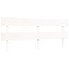 vidaXL Cadre de lit sans matelas blanc bois massif