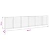 vidaXL Mur en gabion avec couvercles Acier galvanis&eacute; 300x30x100 cm