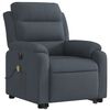 vidaXL Fauteuil inclinable de massage &eacute;lectrique gris fonc&eacute; velours