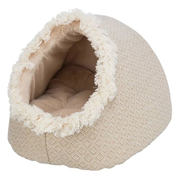 TRIXIE Lit cachette pour animaux de compagnie Boho 35x26x41 cm Beige