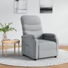 vidaXL Fauteuil inclinable Gris clair Tissu