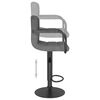 vidaXL Tabourets de bar lot de 2 gris foncé tissu
