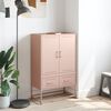 vidaXL Buffet haut rose 68x39x111,5 cm acier