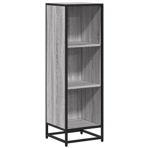 vidaXL Biblioth&egrave;que sonoma gris 33,5x33x107,5 cm bois d'ing&eacute;nierie