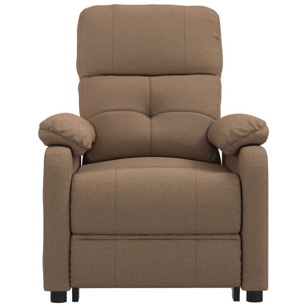 vidaXL Fauteuil de massage Marron Tissu