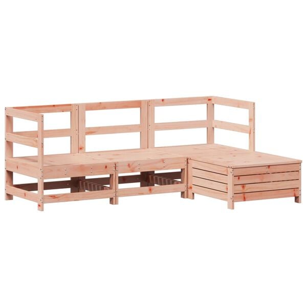 vidaXL Salon de jardin 4 pcs bois massif sapin de douglas