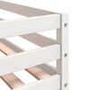 vidaXL Lit mezzanine enfants avec rideaux sans matelas bleu 90x190 cm