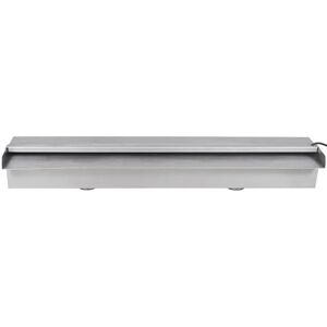 Lame d'eau rectangulaire &agrave; LED 60 cm en acier inoxydable pour piscine