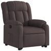 vidaXL Fauteuil inclinable marron foncé tissu