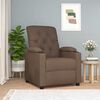 vidaXL Fauteuil inclinable Marron Tissu