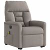 vidaXL Fauteuil inclinable de massage &eacute;lectrique Taupe Tissu