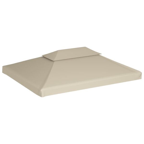 vidaXL Recouvrement de remplacement d'auvent 310 g/m&sup2; Beige 3 x 4 m