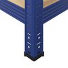 vidaXL &Eacute;tag&egrave;re de rangement &agrave; 5 niveaux Bleu Acier et bois ing&eacute;nierie