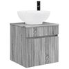 vidaXL Meuble de lavabo mural Sonoma gris 49 x 44,5 x 66,5 cm