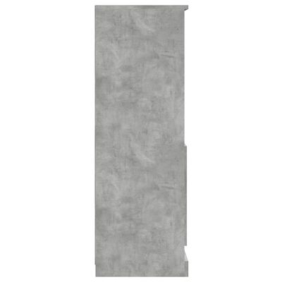 vidaXL Buffet haut gris béton 60x35,5x103,5 cm bois d'ingénierie