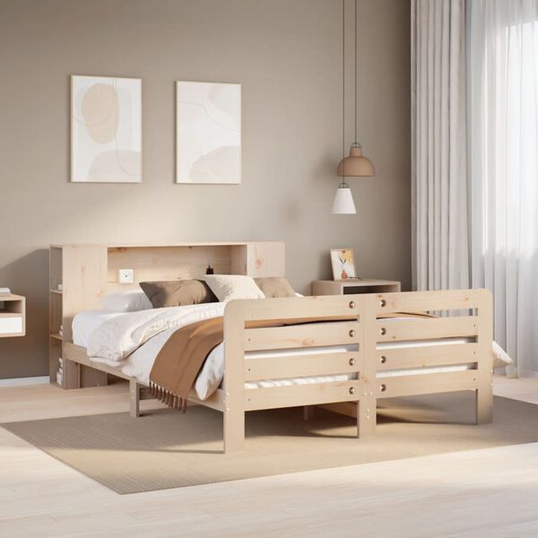 vidaXL Cadre de lit sans matelas 120x190 cm bois de pin massif