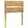 vidaXL T&ecirc;te de lit en bois brut ROSTOCK Blanc 80 cm