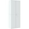 vidaXL Buffet haut blanc 70x35x180 cm bois d'ing&eacute;nierie