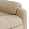 vidaXL Fauteuil inclinable crème tissu microfibre