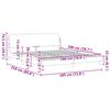 vidaXL Cadre de lit Dover noir 180x200 cm similicuir