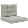 vidaXL Coussin de canap&eacute; d'ext&eacute;rieur Polyester Gris 60 x 60 cm