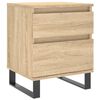 vidaXL Tables de chevet 2 pcs chêne sonoma 40x35x50 cm bois ingénierie