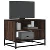 vidaXL Meuble TV ch&ecirc;ne marron 61x40x46 cm bois d'ing&eacute;nierie et m&eacute;tal