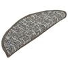 vidaXL Tapis de marches d'escalier 15 pcs Anthracite 56x17x3 cm