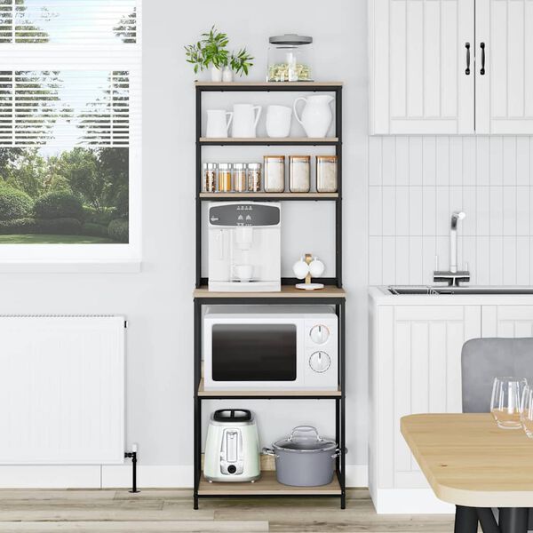 vidaXL &Eacute;tag&egrave;re de cuisine Ch&ecirc;ne Sonoma 60 x 40 x 168 cm