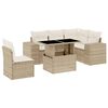vidaXL Salon de jardin avec coussins 6 pcs beige r&eacute;sine tress&eacute;e