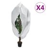 vidaXL Housses de protection pour plantes avec fermeture &eacute;clair 4 pcs