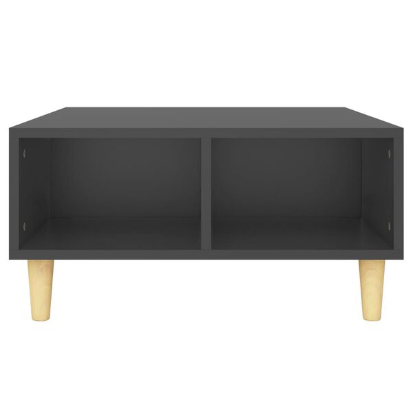 vidaXL Table basse gris 60x60x30 cm bois d'ingénierie