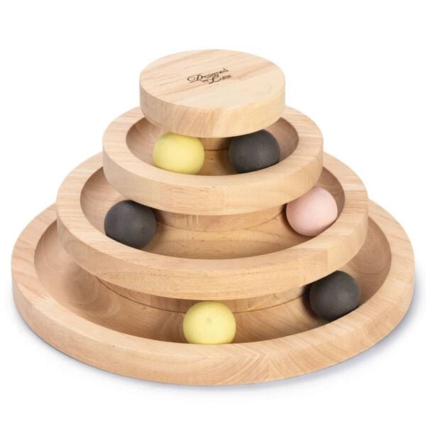 Designed by Lotte Tour de jeu pour chats Mia 26x14,5 cm Bois