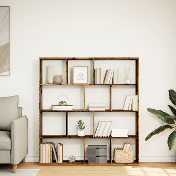 vidaXL Biblioth&egrave;que vieux bois 132x29x141,5 cm bois d'ing&eacute;nierie