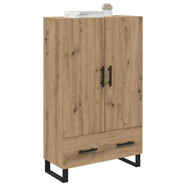 vidaXL Haut Armoire avec tiroir Ch&ecirc;ne artisanal 69,5 x 30 x 115 cm