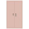 vidaXL Armoire de rangement 2 pcs Rose 80 x 40 x 140 cm Acier