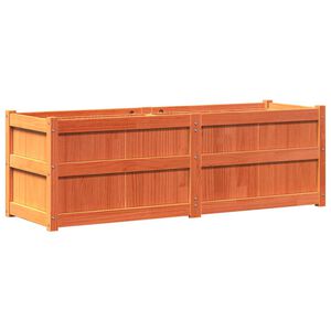 vidaXL Jardini&egrave;re cire marron 150x50x50 cm bois de pin massif