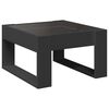 vidaXL Table basse avec LED infini noir 50x53x30 cm