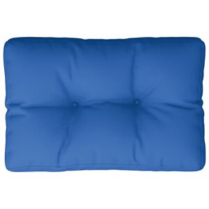 vidaXL Coussin de palette bleu royal 50x40x12 cm tissu