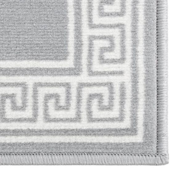 vidaXL Tapis BCF Gris avec motif 80x450 cm