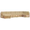 vidaXL Ensemble de canap&eacute;s d'ext&eacute;rieur 7 pcs Blanc et Beige