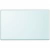 vidaXL Dessus de table rectangulaire en verre trempé 1000 x 620 mm
