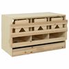 vidaXL Pondoir 3 compartiments 96x40x45 cm bois de pin massif