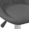 vidaXL Tabouret de bar Gris foncé Velours