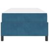 vidaXL Cadre de lit avec matelas Bleu foncé 80 x 200 cm tissu