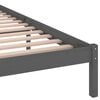 vidaXL Cadre de lit sans matelas bois massif de pin 200x200 cm gris