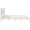 vidaXL Cadre de lit extra long sans matelas 200x220 cm bois massif