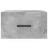 vidaXL Tables de chevet murales 2 pcs gris b&eacute;ton 35x35x20 cm
