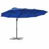 vidaXL Parasol cantilever de jardin bleu azur 372 x 198 x 243 cm